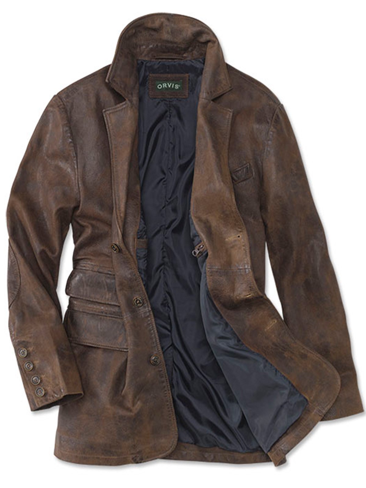 Orvis Bandera Goatskin Leather Blazer