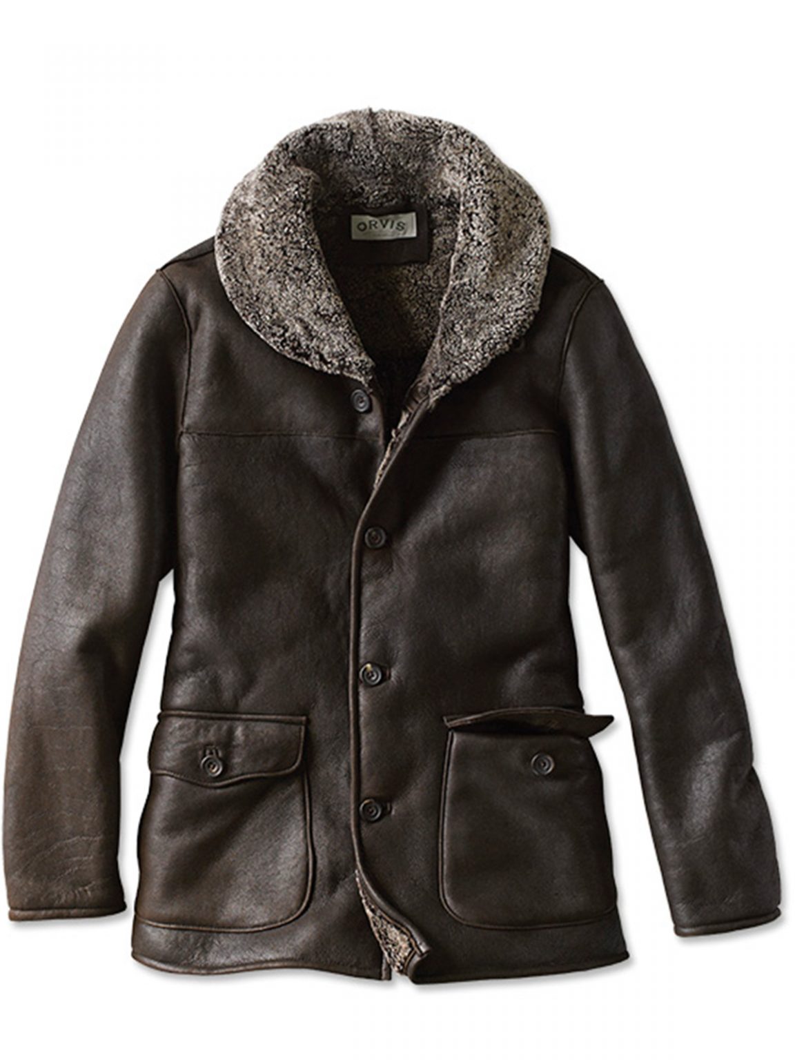 Orvis White River Shearling Coat Stars Jackets