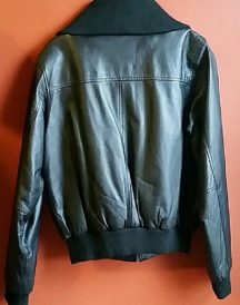 Pelle Moda Black Bomber Jacket