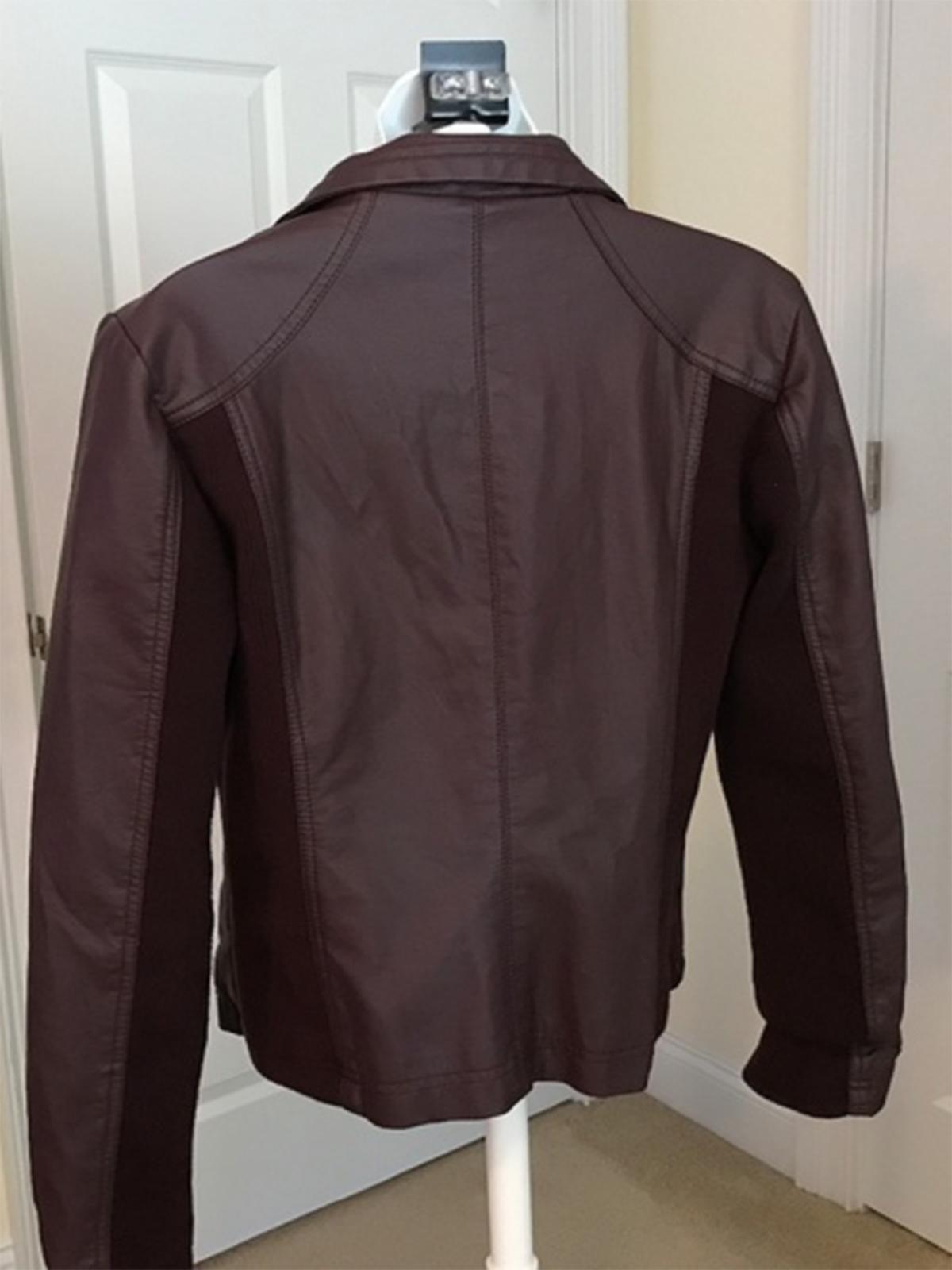 RDstyle Military Rhonda Faux Leather Jacket