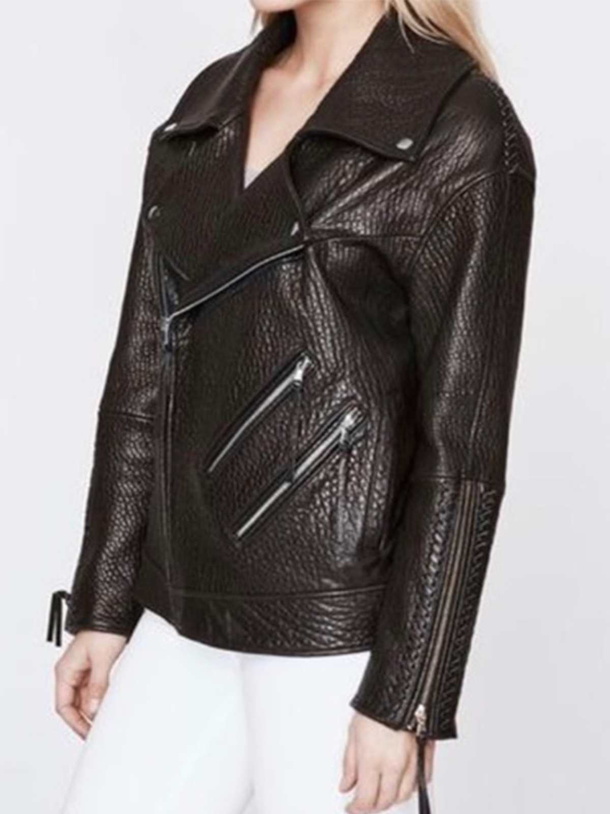 Rebecca Minkoff Moto Bikers Leather Jacket