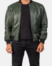 Shane Green Bomber Leather Jacket