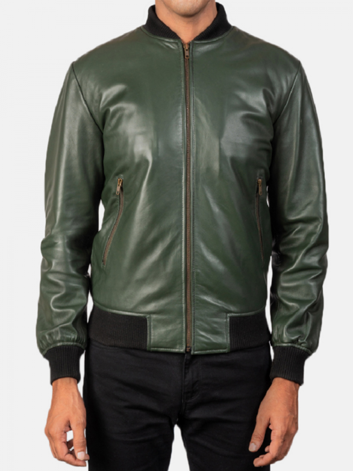 Shane Green Bomber Leather Jacket