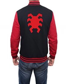 Spider Man Far From Home Red Varsity Jacket