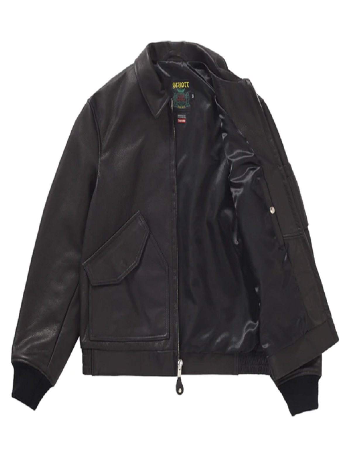 Supreme Schott Tanker Leather Jacket