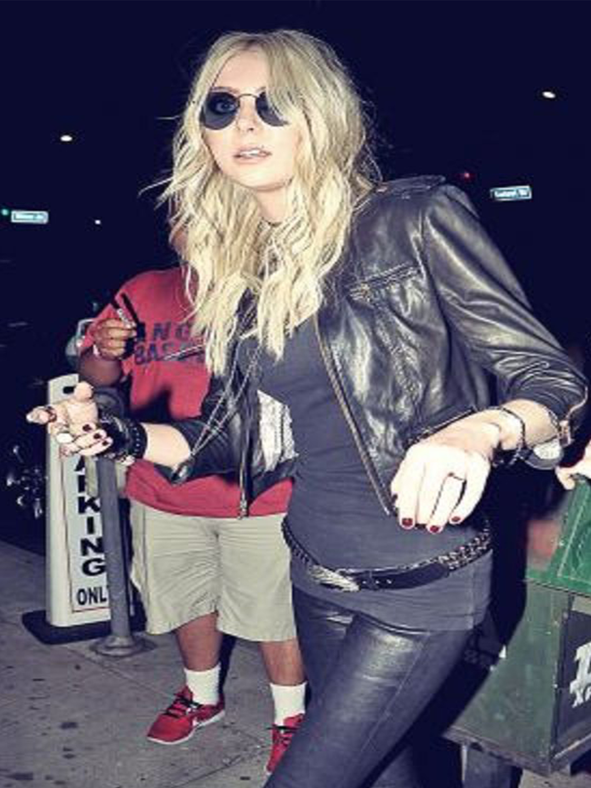 Taylor Momsen Leather Jacket