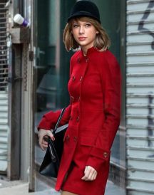Taylor Swift Red Double Breasted Coat Taylor Swift Red Double Breasted Coat
