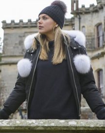 The Bachelorette Hannah Brown Fur Hooded Jacket