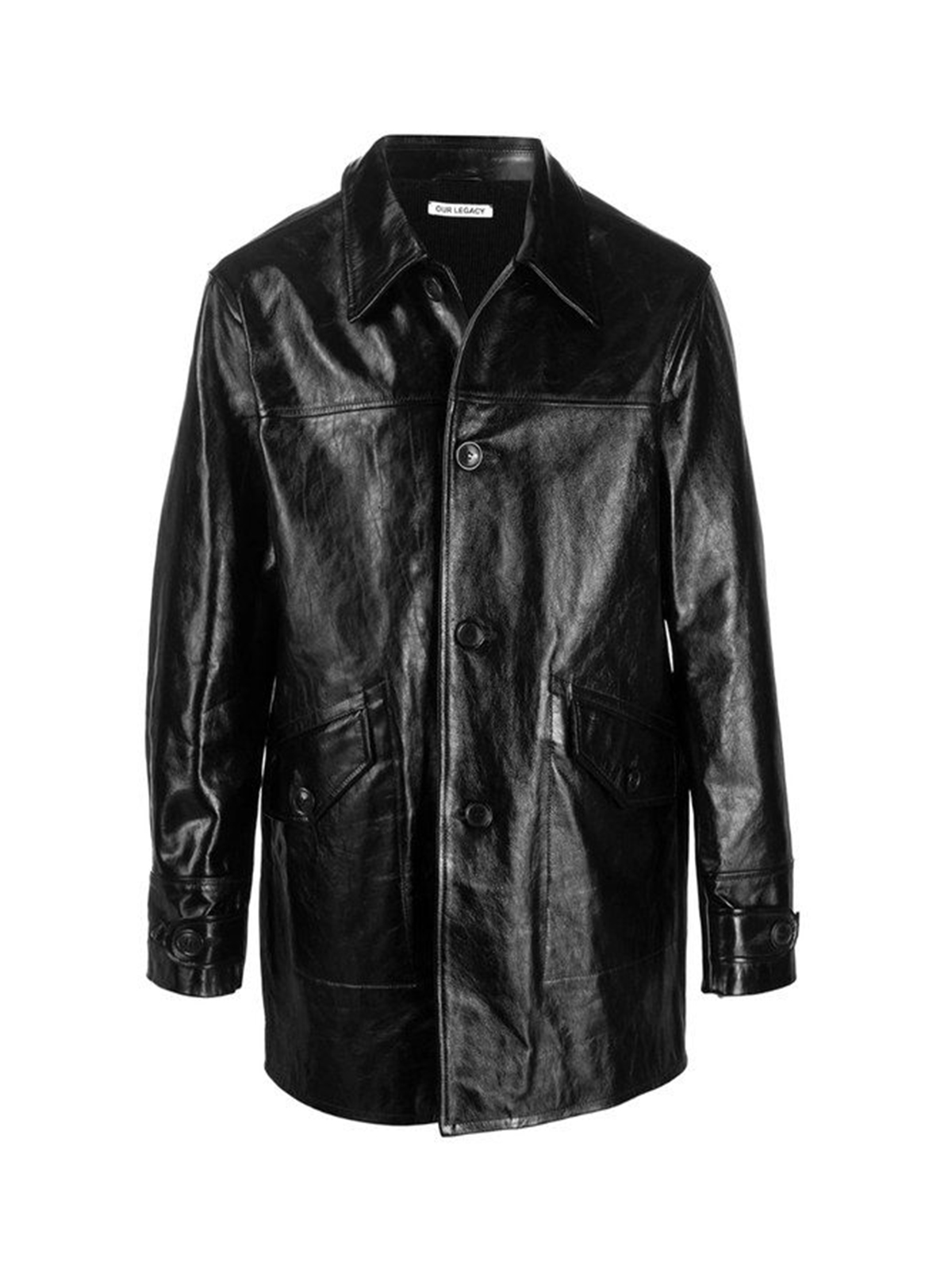 The Legacy Trendproof Buta Black Leather Coat