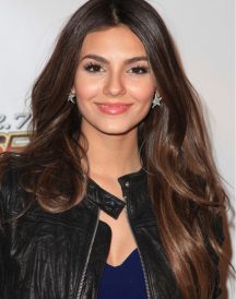 Victoria Justice Black Leather Jacket