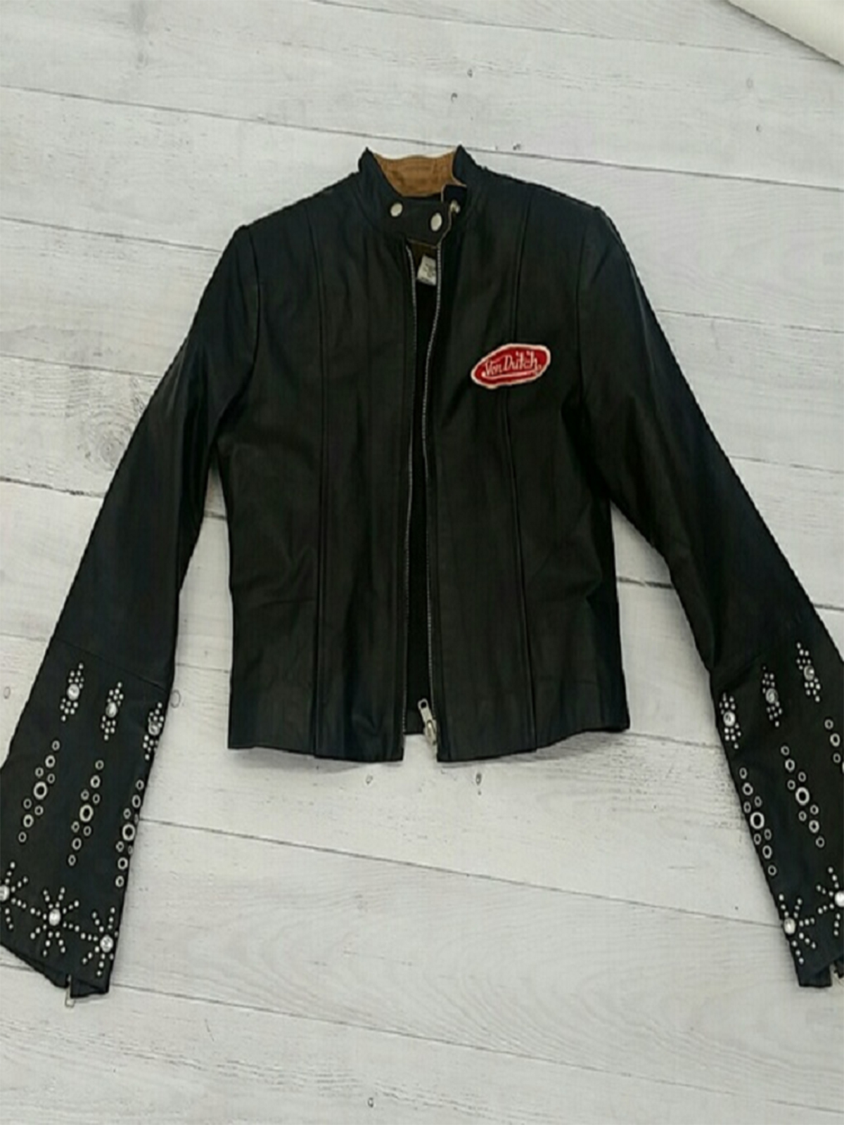 Von Dutch Biker Leather Jacket