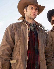 Wes Bentley Yellowstone Brown Cotton Jacket