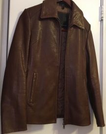 Women R&O Brand Snake&lizard Pattern Leather Jacket