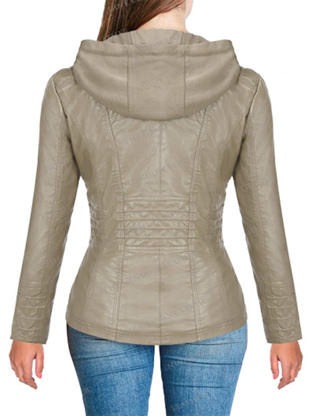 Women Removable Leather Jacket