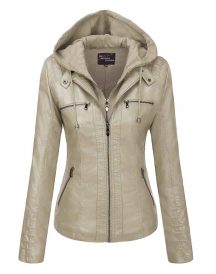 Women Removable Leather Jacket
