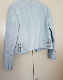 Womens Baby Blue Leather Jacket