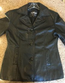 Womens Maxima Black Leather Jacket