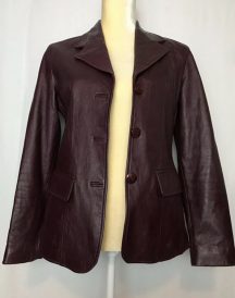 Womens Rem Garson Leather Jacket Coat
