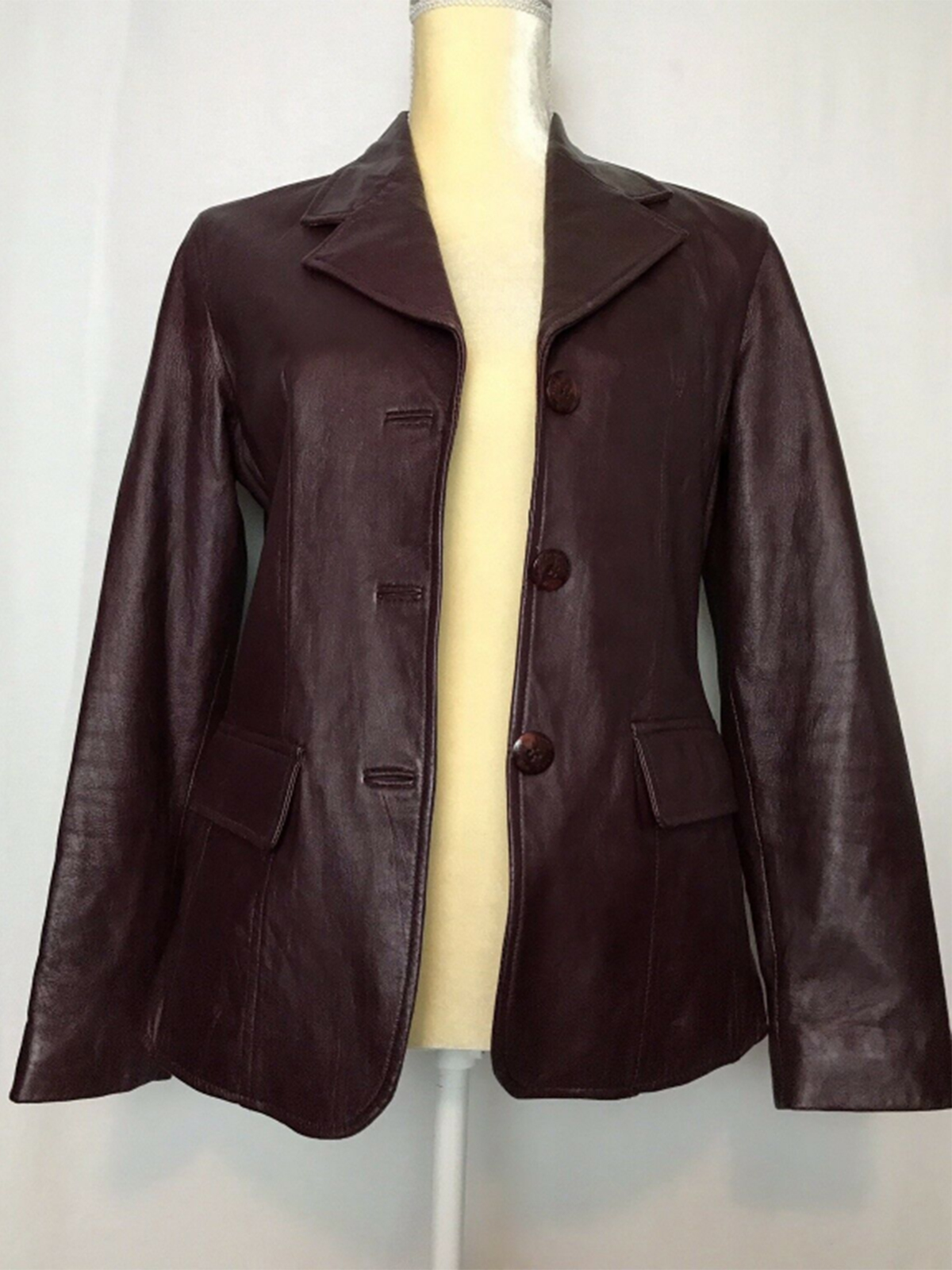 Women's Rem Garson Leather Jacket Coat