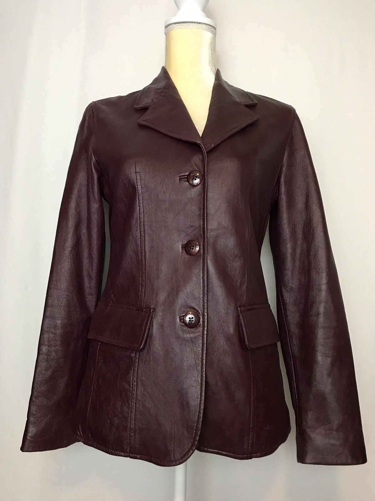Womens Rem Garson Leather Jacket Coat