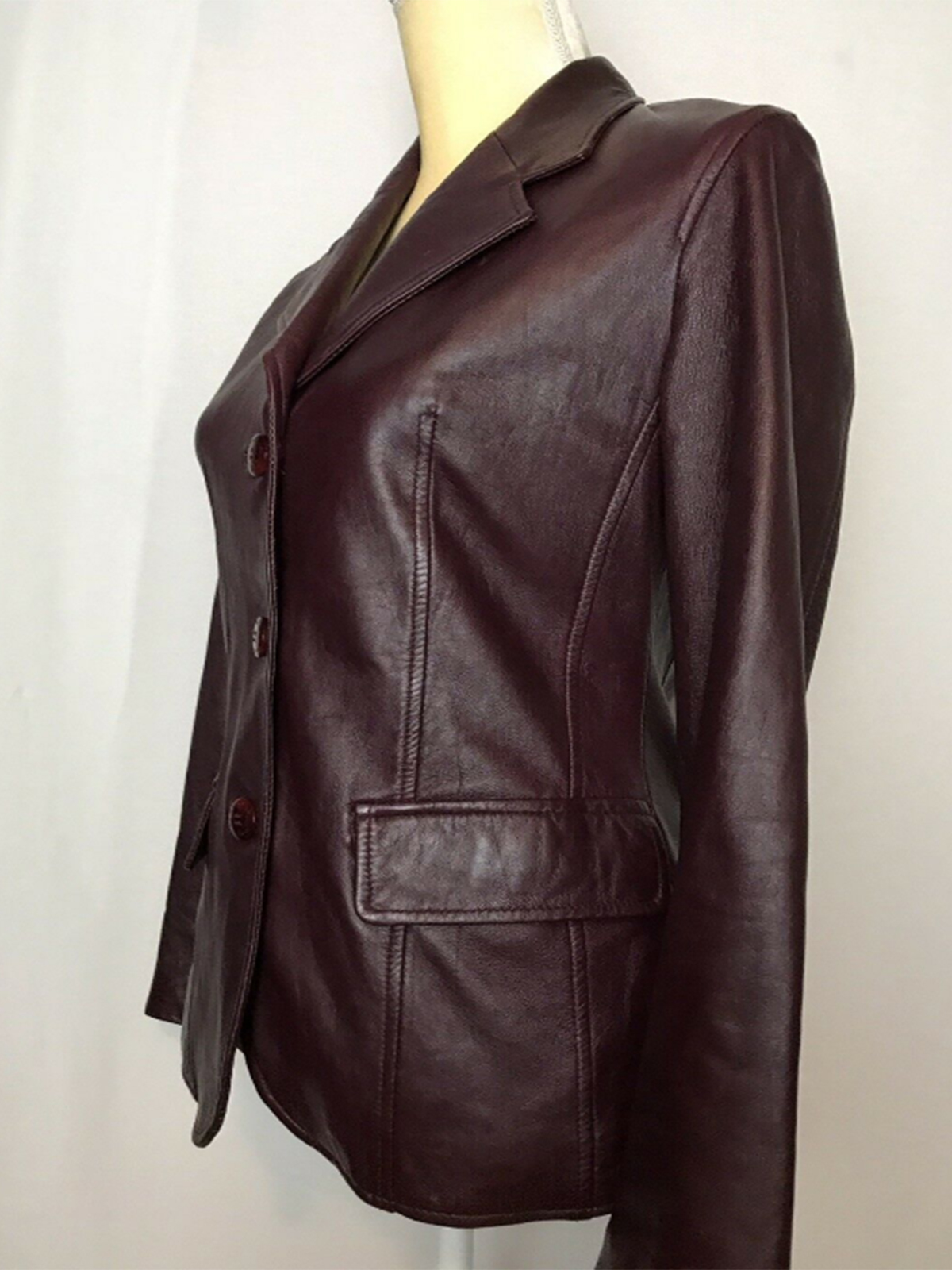 Women's Rem Garson Leather Jacket Coat