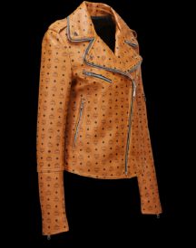 Women’s Print Rider Leather Jacket