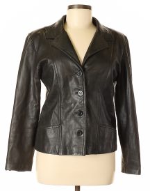 Women’s Vakko Sport Black Leather Jacket