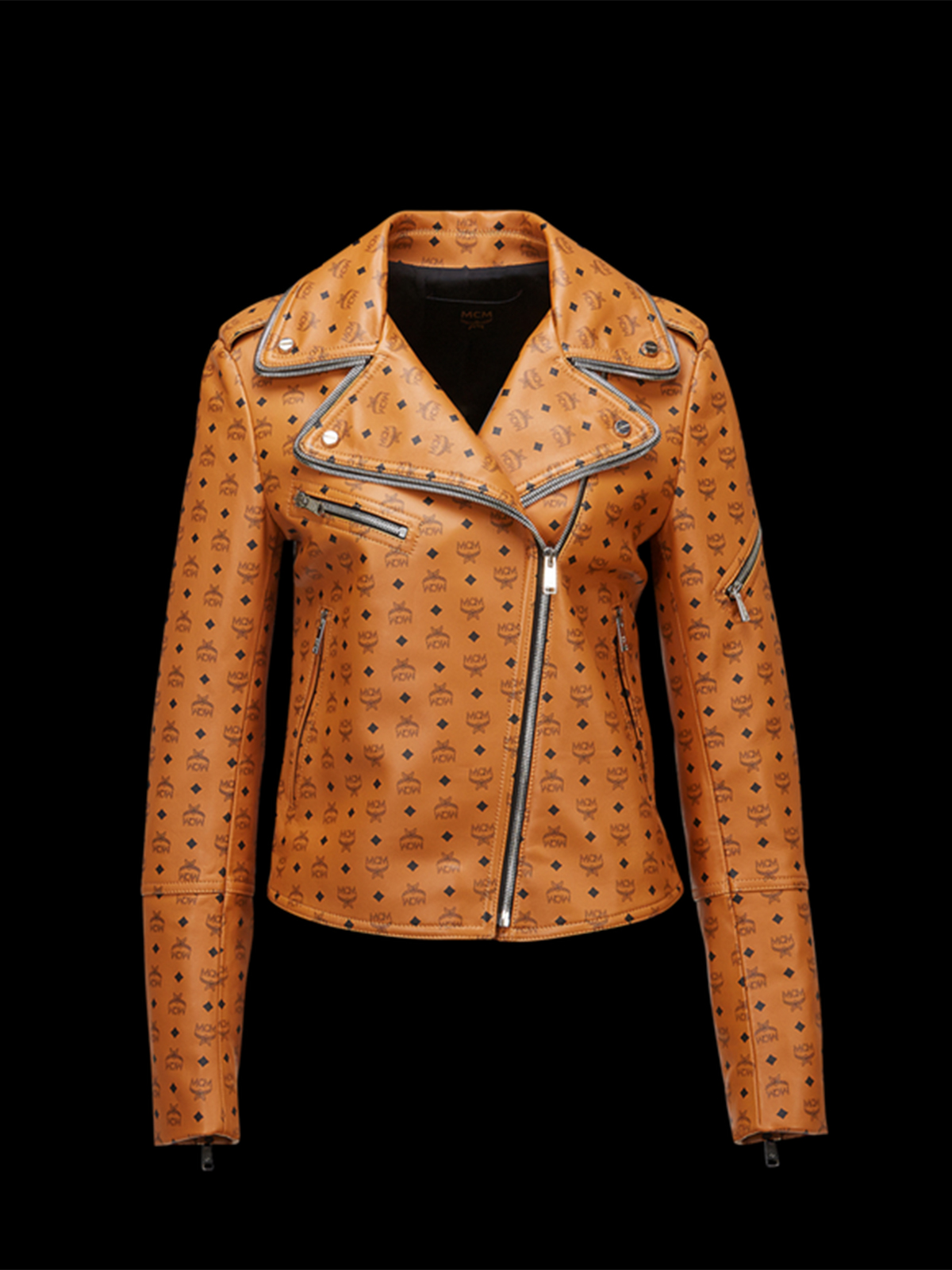 Women’s Print Rider Leather Jacket