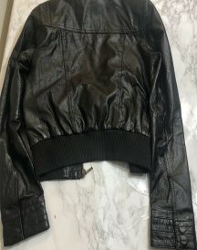 Zara TRF Trafaluc Leather Collection Biker Jacket