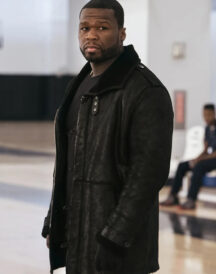 50 Cent Jackson Kanan Black Leather Men's Winter Fur Lining Coat