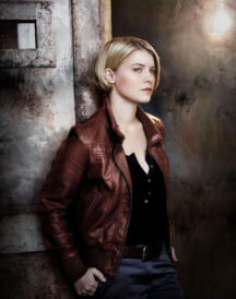 Alcatraz Sarah Stone Real Brown Leather Casual Jacket For Women