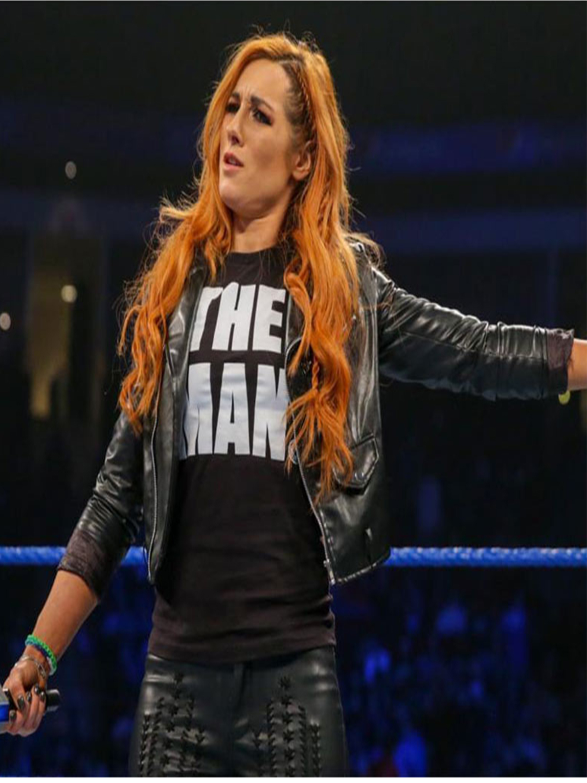 Becky Lynch Black Women Slim WWE Leather Jacket