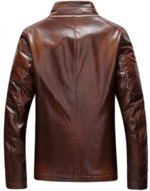 Brown Fur Slim fit Jacket For Men