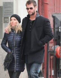 Chris Hemsworth Wool Blend Coat
