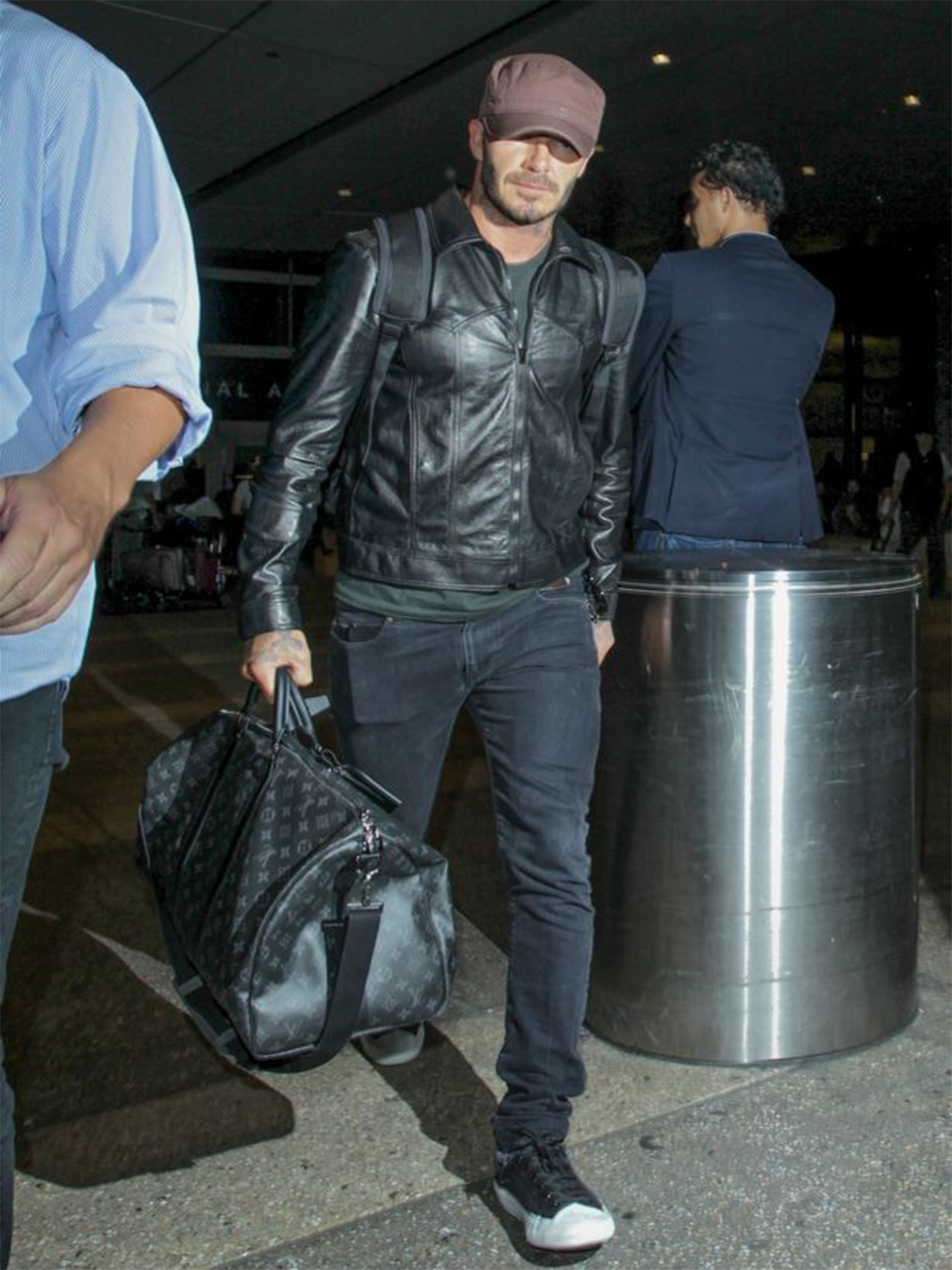 David Beckham Casual Slim Fit Black Jacket For Men