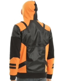 Deathstroke Cosplay Hoodie Leather Jacket