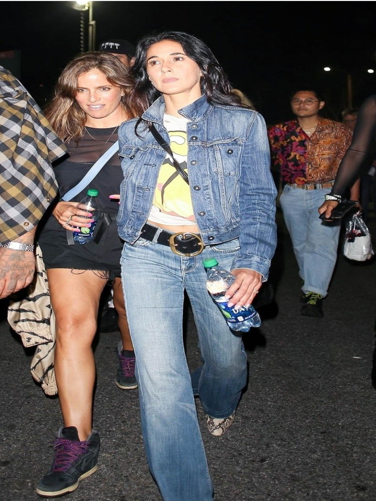 Emmanuelle Chriqui Ladies Casual Slim Fit Blue Denim Jacket