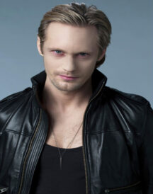 Eric Northman True Blood Black Real Leather Biker jacket