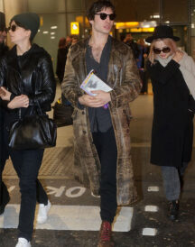 Ezra Miller Distressed Coat