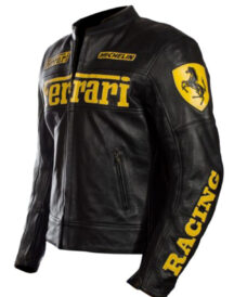 Ferrari Motorcycle Black Jacket