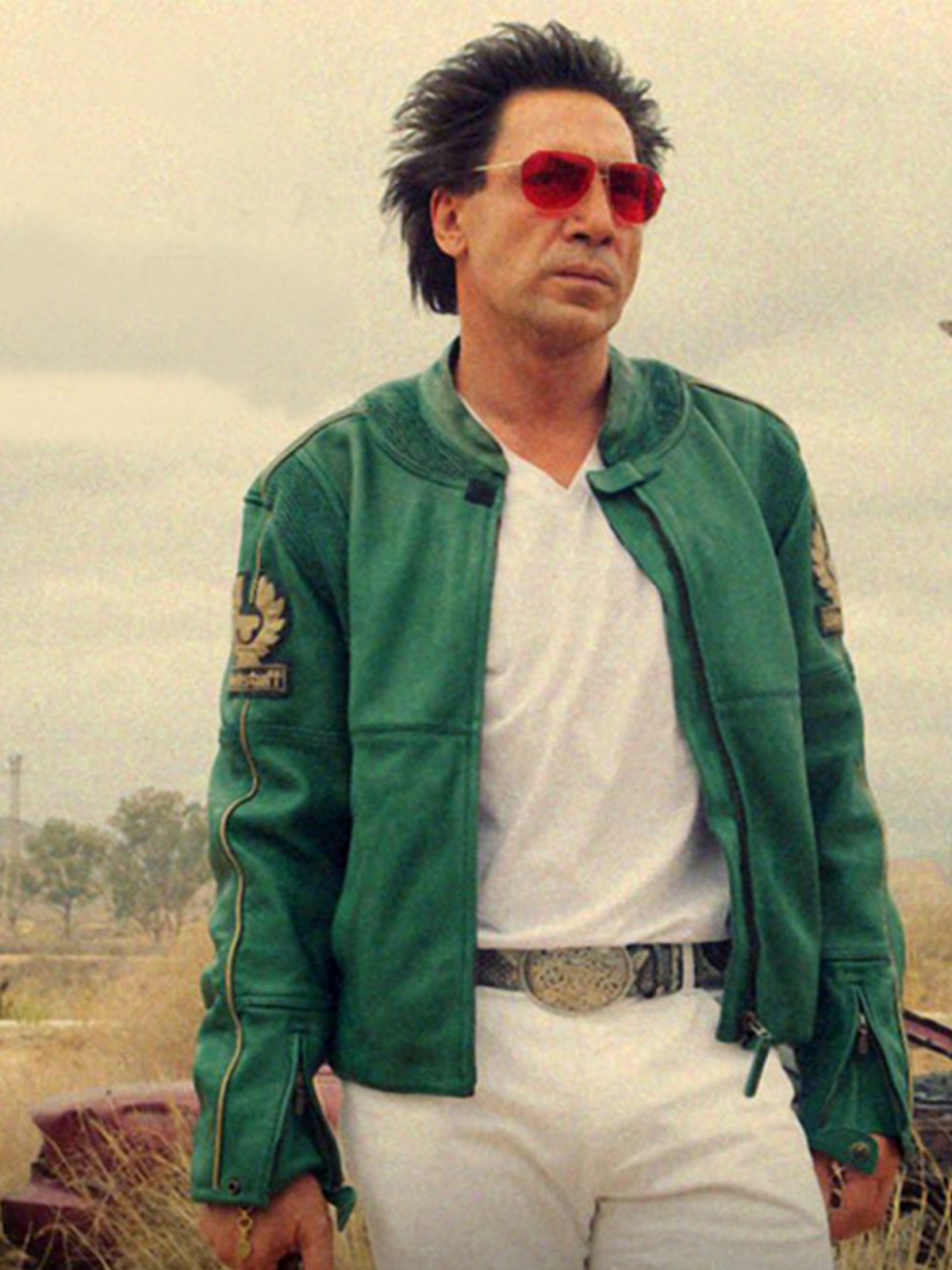 Javier Bardem The Counselor 2013 Movie Green Jacket