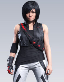 Kate Connors Mirror’s Edge Catalyst Leather Vest