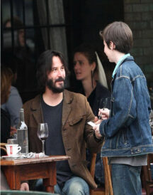 Keanu Reeves Mens Casual Brown Suede Leather Blazer Keanu Reeves Mens Casual Brown Suede Leather Blazer