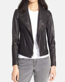 Kristin Cavallari Asymmetrical Leather Jacket