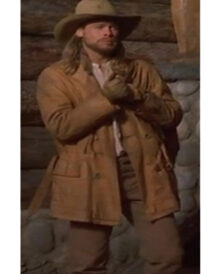 Legends Of the Fall Brad Pitt Brown Real Leather Long Coat