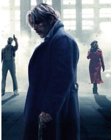 Mads Mikkelsen Polar Black Long Coat