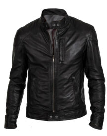 Men’s Biker Hunt Real Leather Motorcycle Jacket