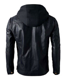 Motorcycle Brando Style Biker Hooded Jacket