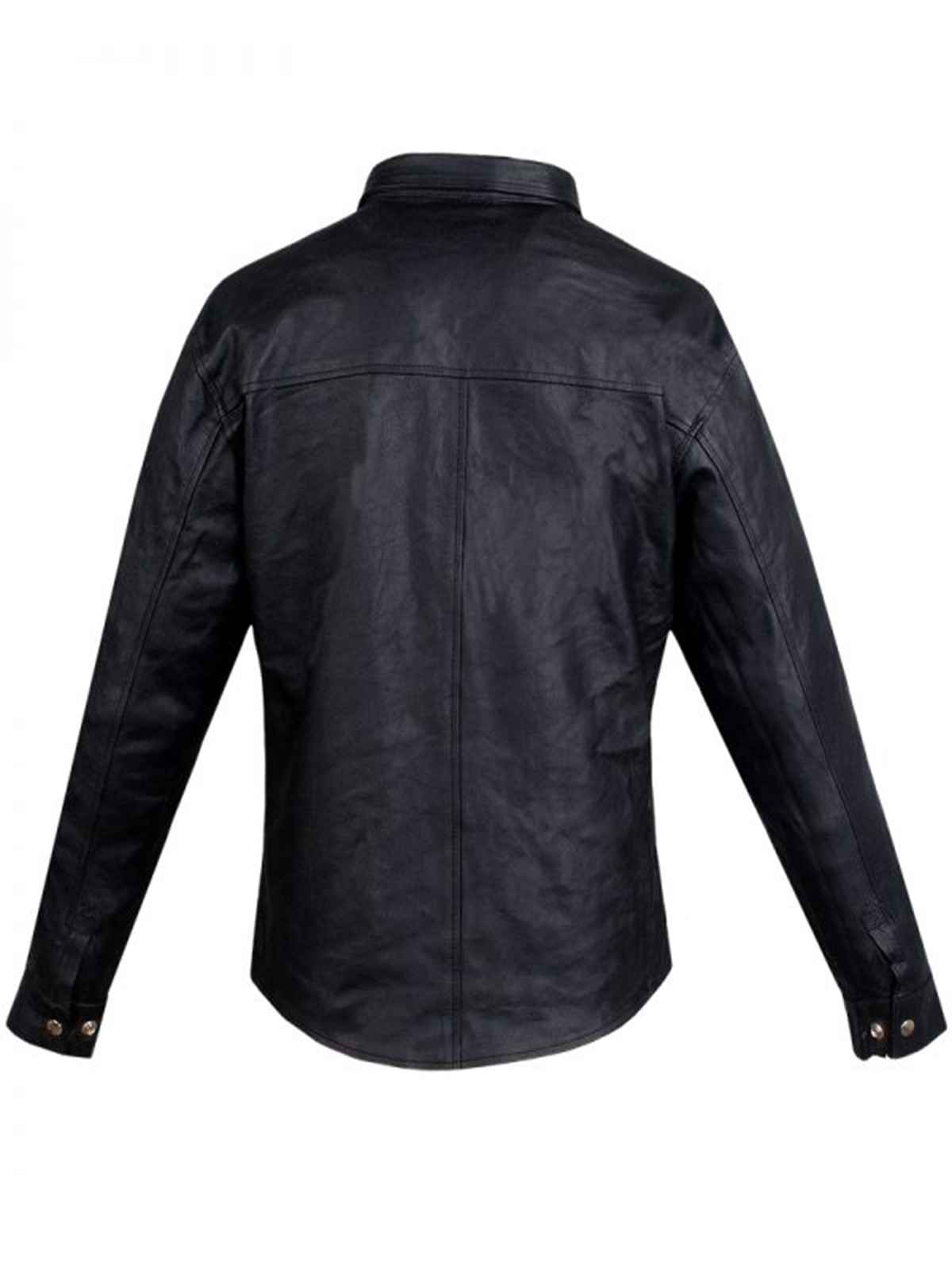 New Men’s Leather Buttoned Shirt Sale