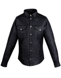 New Men’s Leather Buttoned Shirt Sale